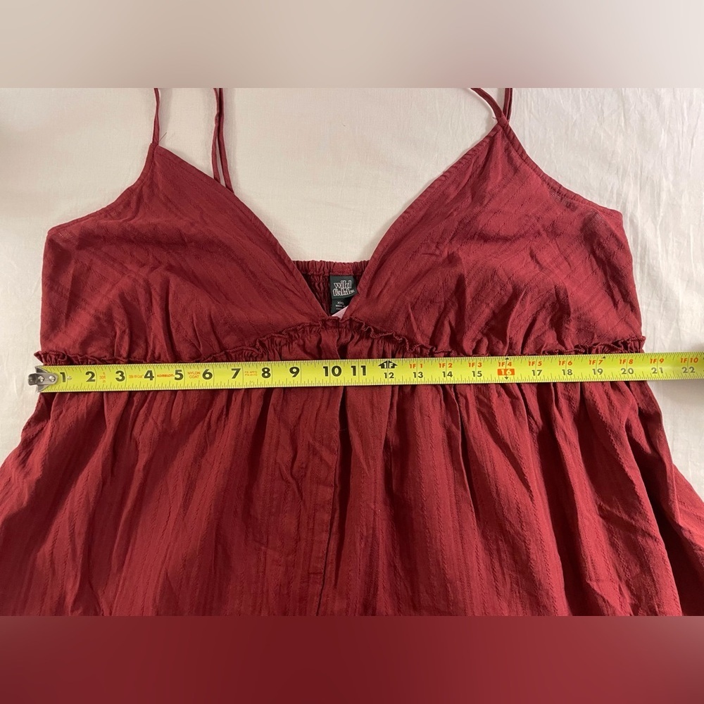 Wild Fable Spaghetti Strap Mini Dress Red Size XXL - Picture 14 of 14